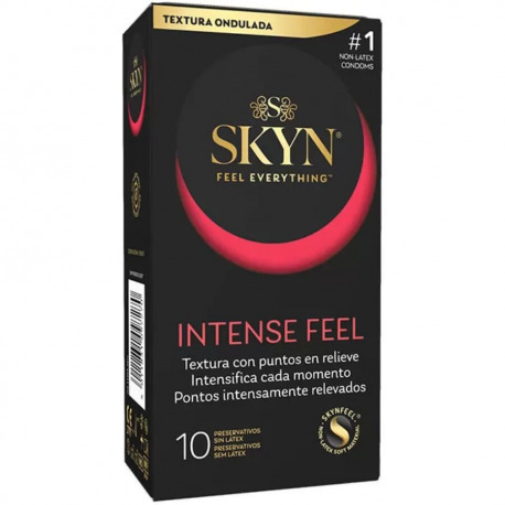 Preservativo Intense Feel Textura con Diseño Ondulado 10 Uds