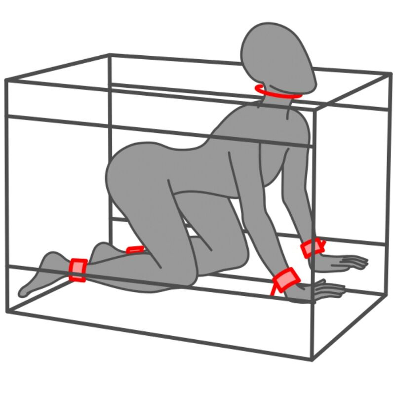 Kink Club La Niche Cabina Negro & Rojo