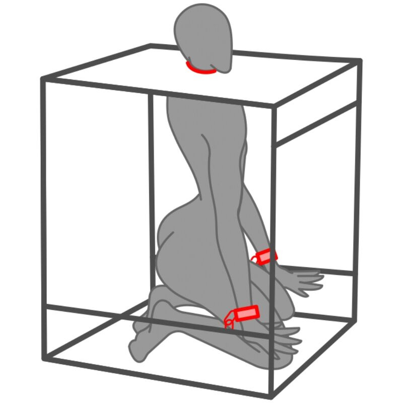 Kink Club Cabina Bukake Negro y Rojo