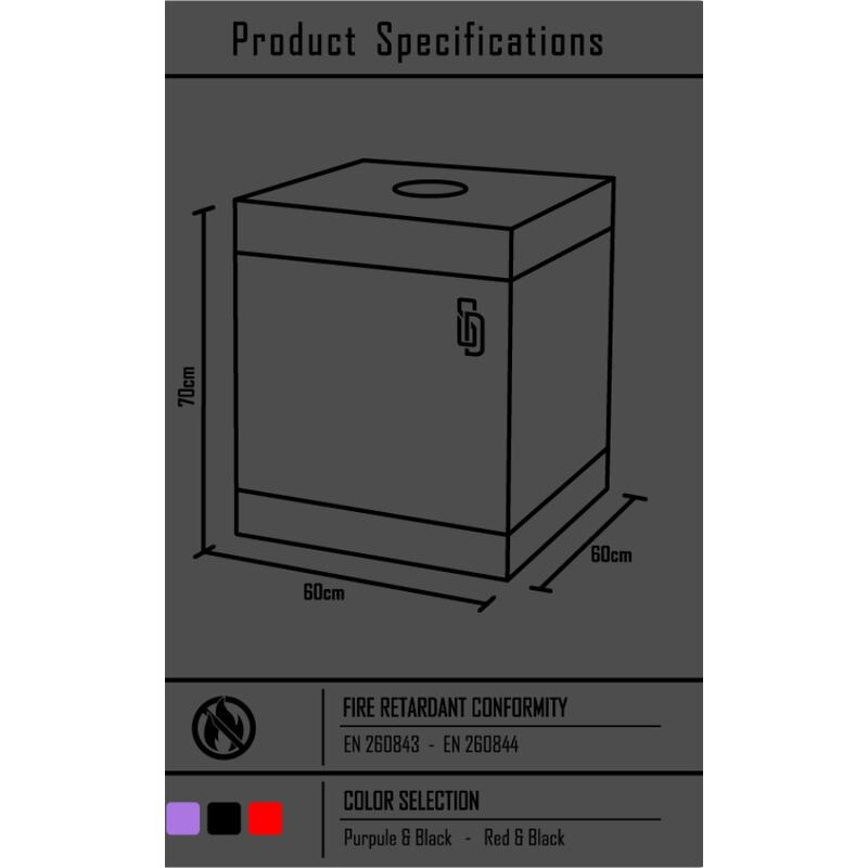 Kink Club Cabina Bukake Negro y Rojo