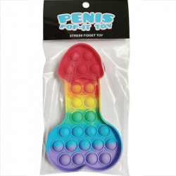 Juguete Antiestrés Penis Pop-IT Multicolor