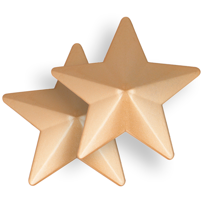 Cubre Pezones Metal Estrellas
