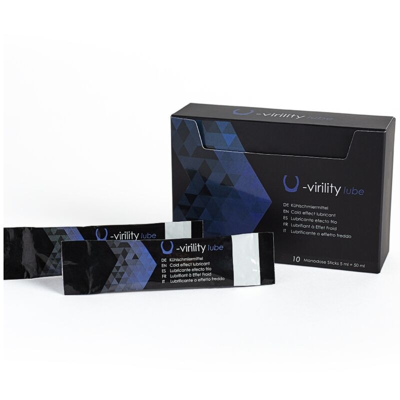 U Virility Lube Lubricante Efecto Frío 10 x 5 ml
