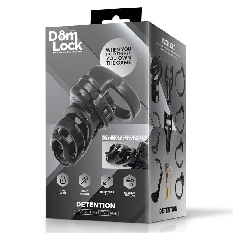Detention Jaula para el Pene con Accesorio para Prince Albert