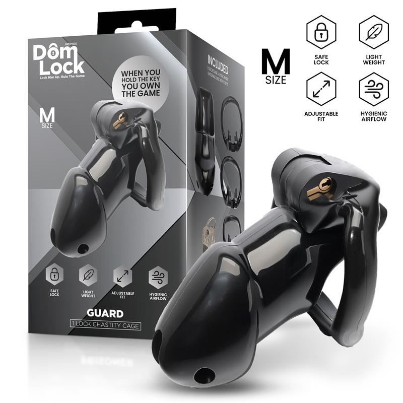 Guard Jaula para el Pene con Candado Interno Talla M