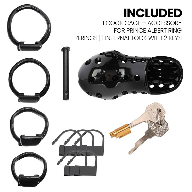 Convict Jaula para el Pene con Candado Interno