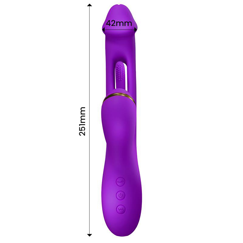 Siter 2.0 Vibrador con Lengua Flapping, Golpeteo y Cabezales Intercambiables