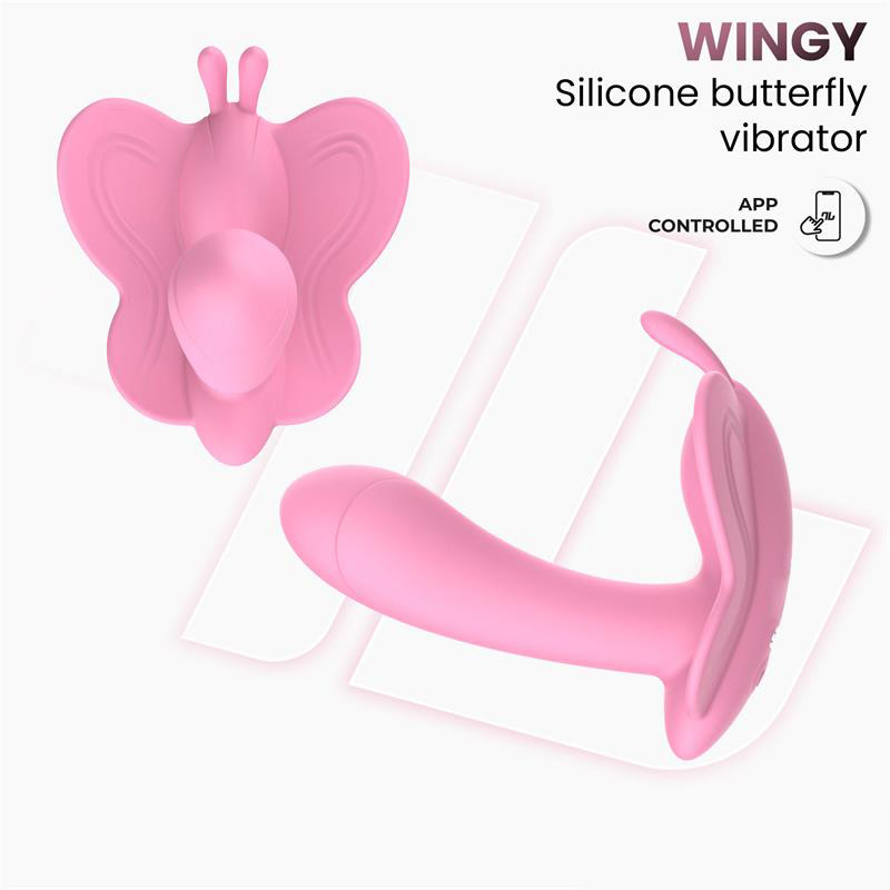 Wingy Estimulador Mariposa con APP Rosa
