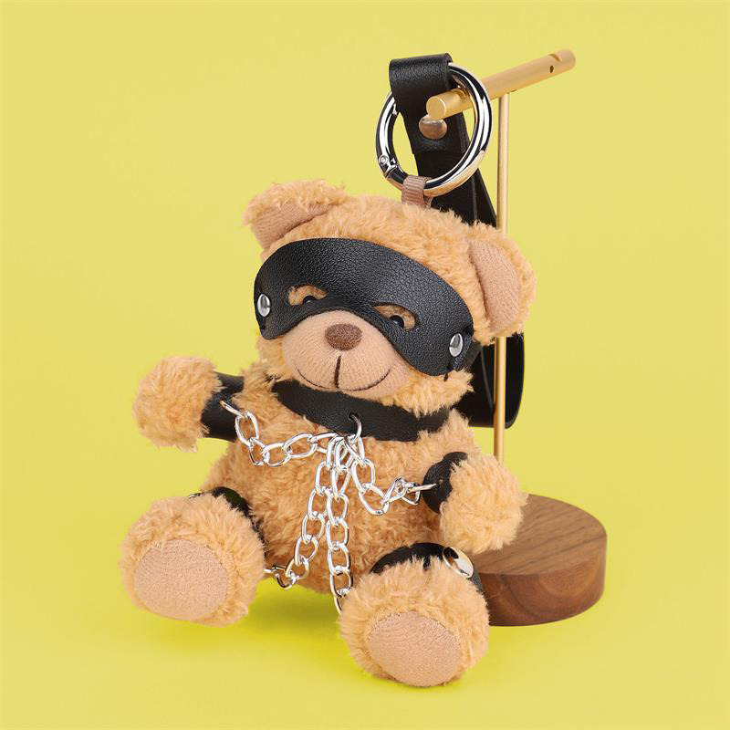 Bubu Llavero de Osito BDSM con Cadenas