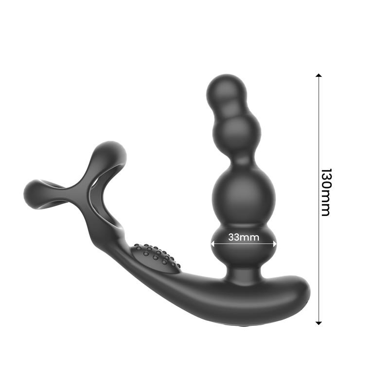Klark Plug Anal Oscilante con Control Remoto