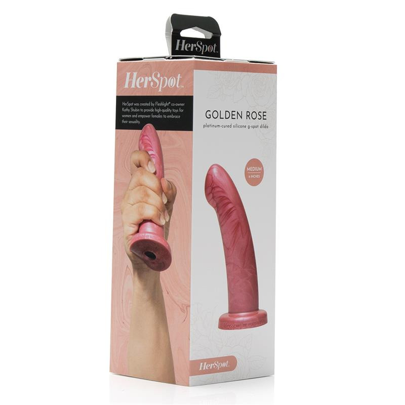 Herspot Dildo Golden Rose M