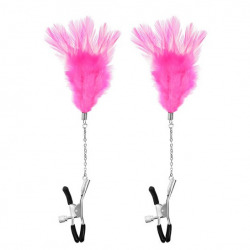 Pinzas Regulables Plumero Fucsia