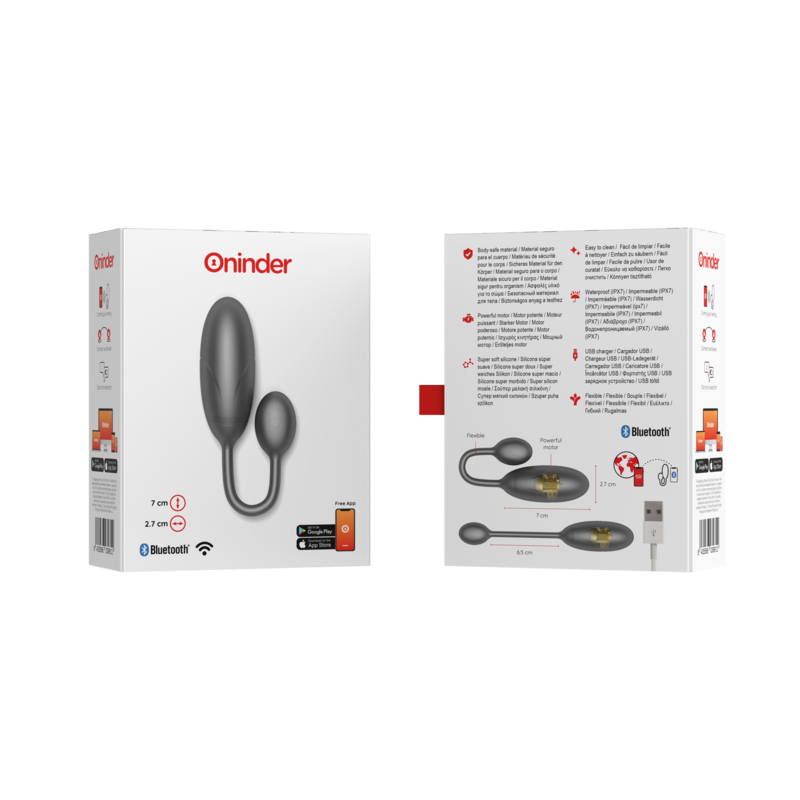 Denver Huevo Vibrador Negro con App