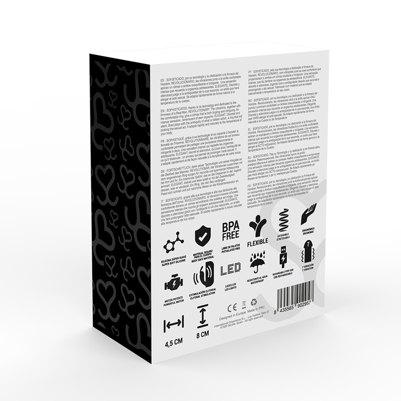 Zac Anillo Vibrador Recargable Premium