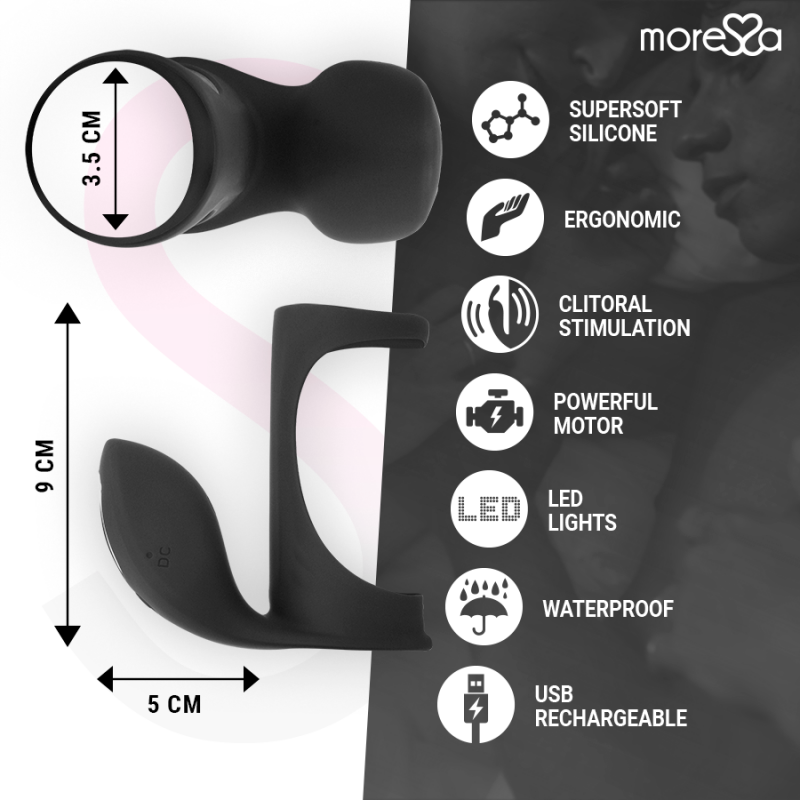 Brandon Anillo Vibrador con Funda de Engrosamiento