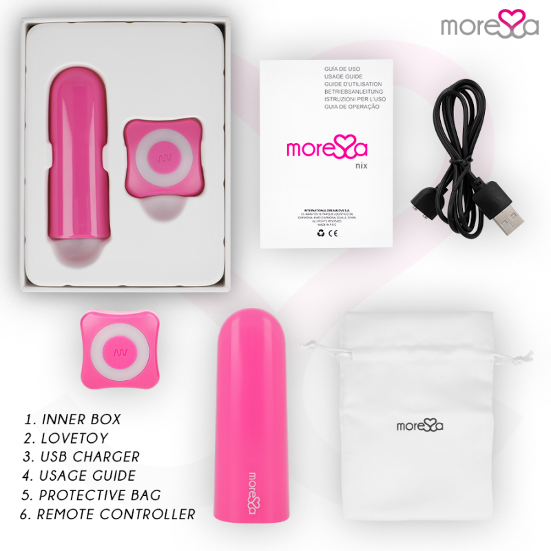 Nix Vibrador Multi Control Remoto Rosa