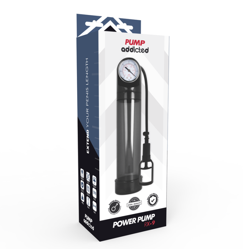 Bomba Erección RX9 Negro