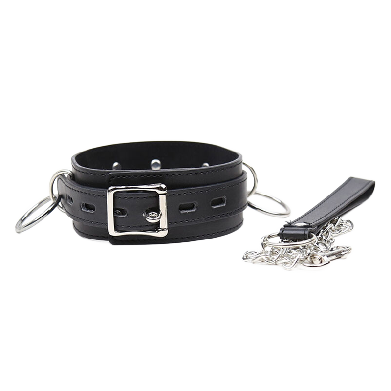 Collar Sumisión con 3 Anillas