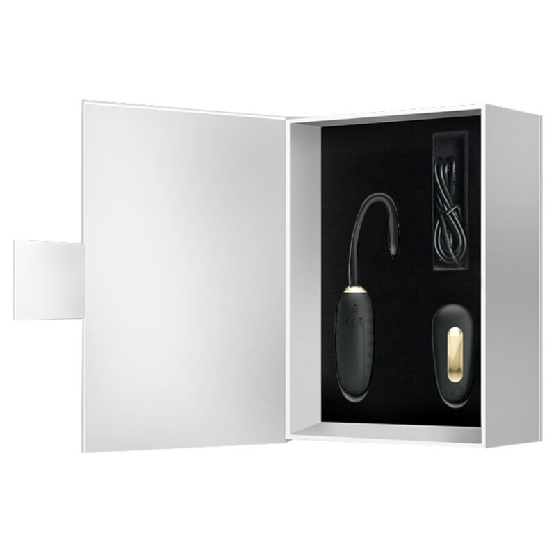 Doreen Huevo Vibrador de Lujo Negro Control Remoto