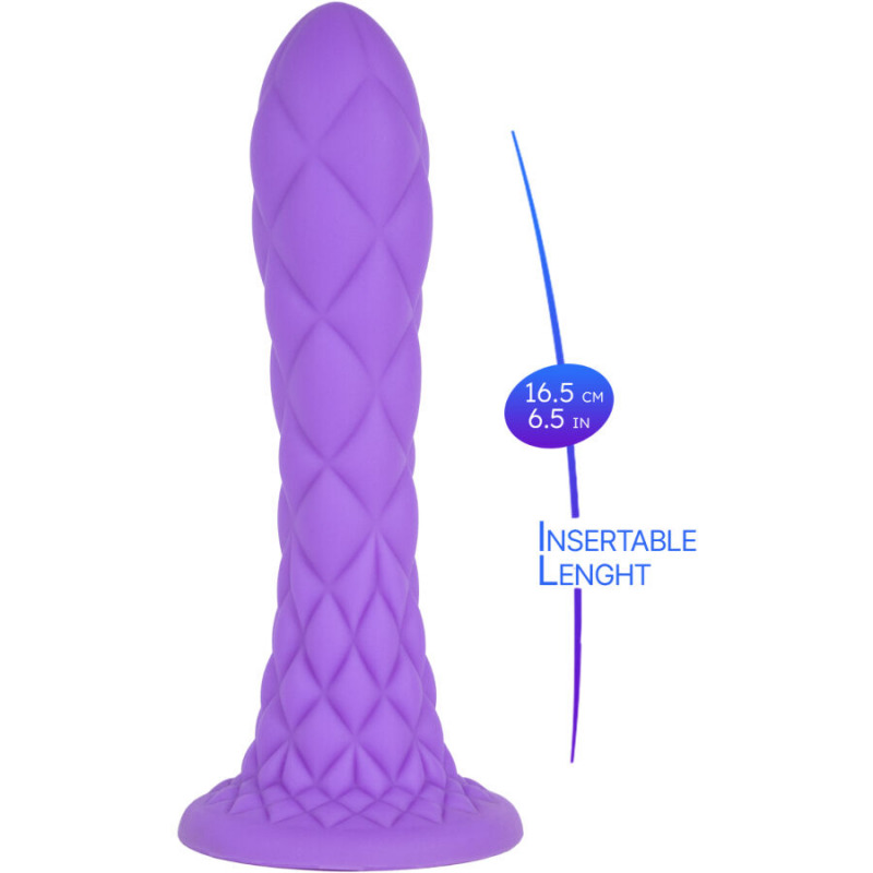 Dreamy Dildo Fantasy Termorreactivo Violeta 18,5 cm