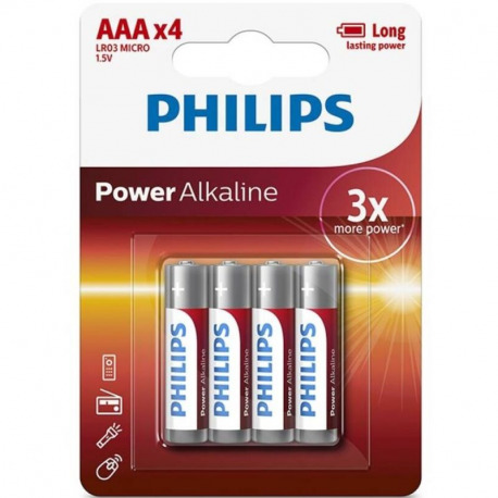Power Alkaline Pila AAA LR03 4 Uds
