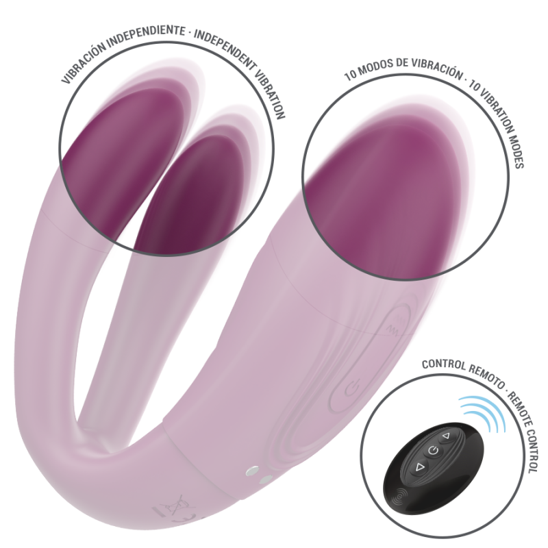 Sandra Vibrador y Estimulador de Pinzas con Control Remoto