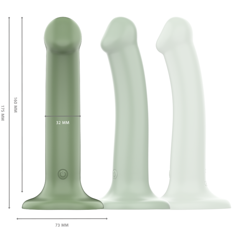 Becca Vibrador Verde Control Remoto
