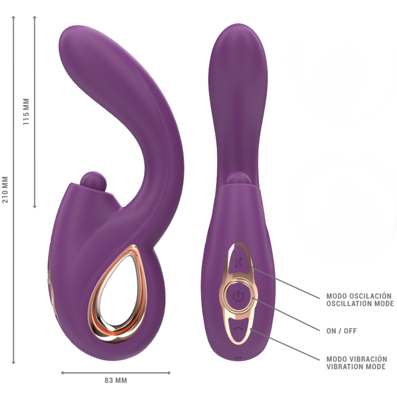 Lali Vibrador Punto G Multifuncion Morado