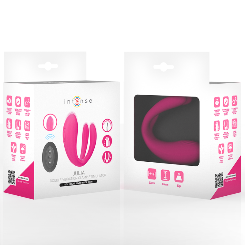 Julia Vibrador y Estimulador de Pinzas con Control Remoto