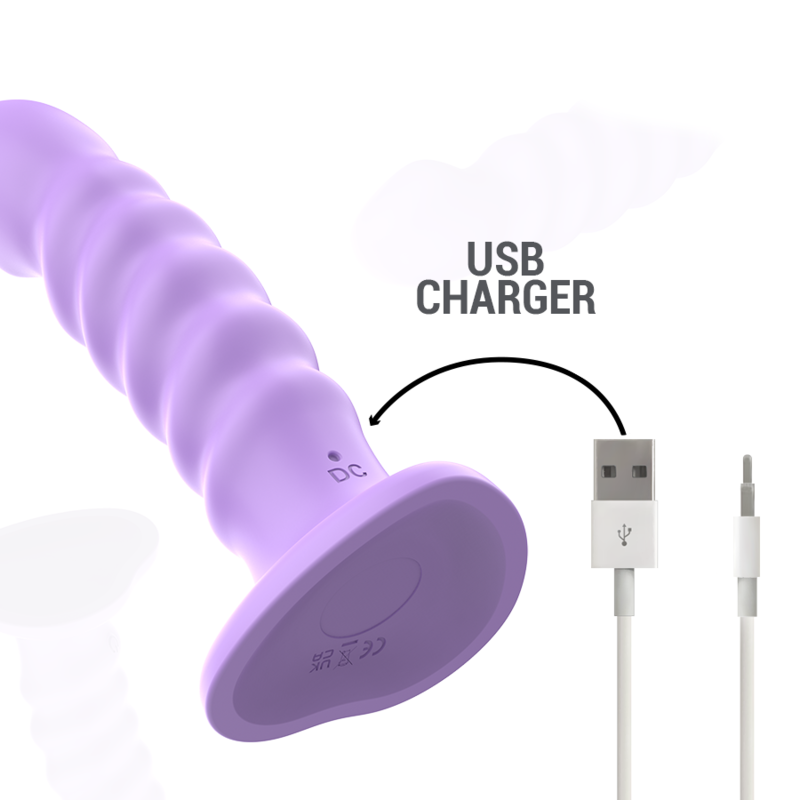 Brenda Vibrador Talla M en Espiral con Control Remoto