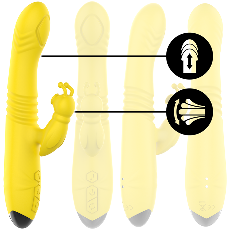 Toky Vibrador Multifuncion Amarillo