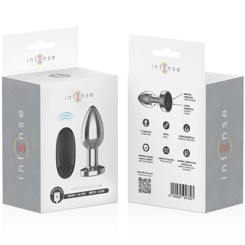 Plug Anal Vibrador L con Control Remoto
