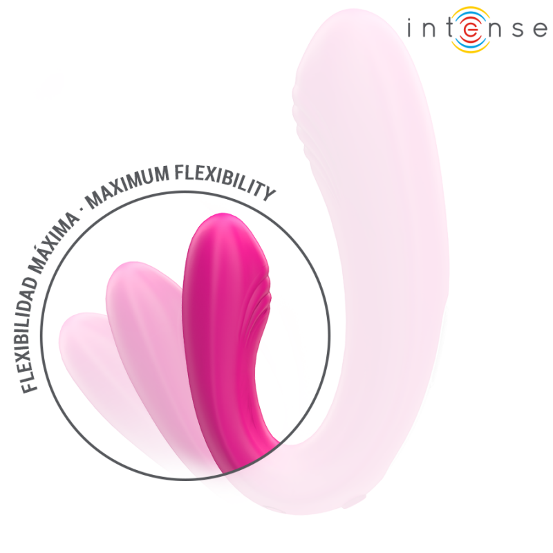 Janet Estimulador y Vibrador Dual con Control Remoto Rosa