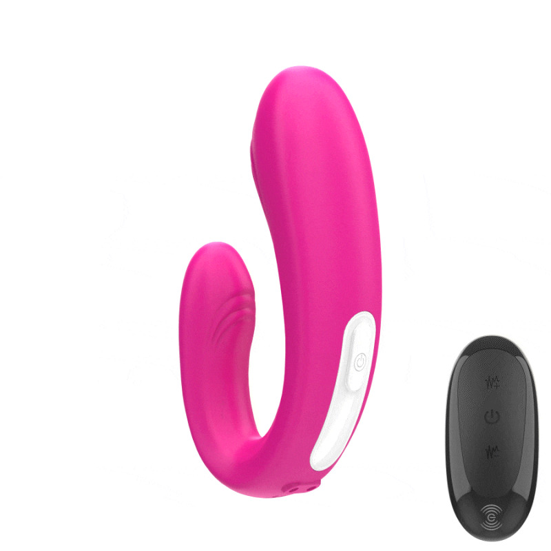 Janet Estimulador y Vibrador Dual con Control Remoto Rosa