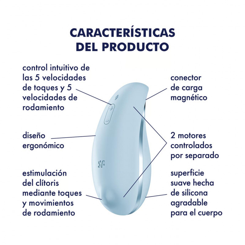 Satisfyer Tap & Roll Negro