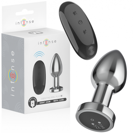 Plug Anal Metal con Control Remoto