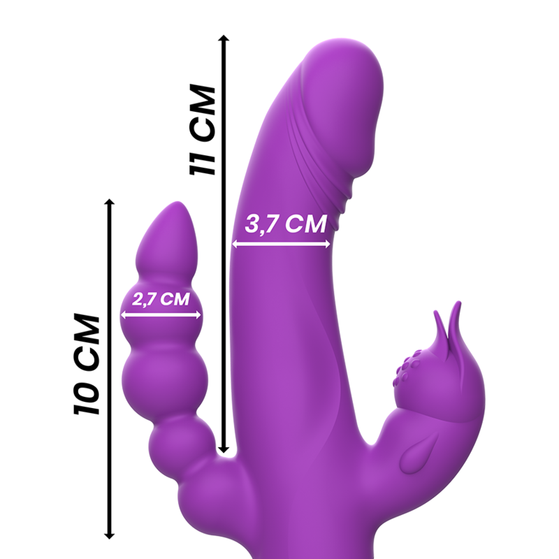 Casanova Vibrador Rabbit Triple Morado