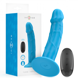 Phoebe Vibrador Realistico Azul Control Remoto