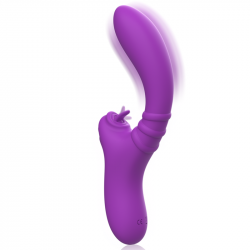 Harry Vibrador Flexible con Lengua Morado