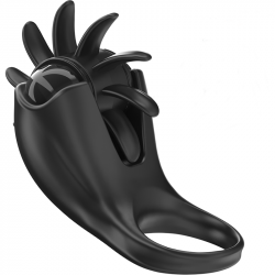 Mabel Anillo Vibrador Negro