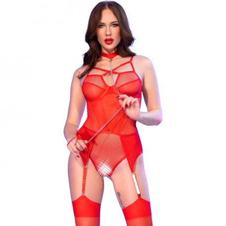 Body Crotchless Rojo CR 4879