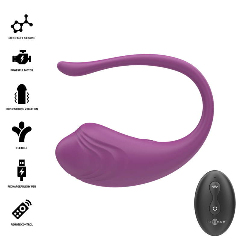 Olivia Huevo Vibrador con Control Remoto Morado
