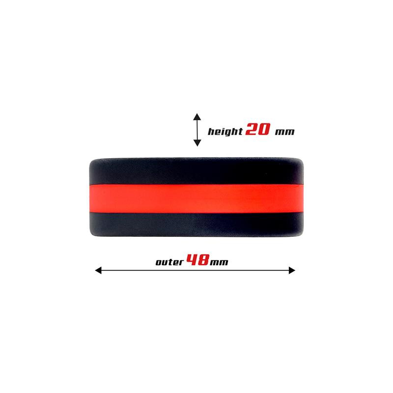 Anillo para el Pene Rojo y Negro