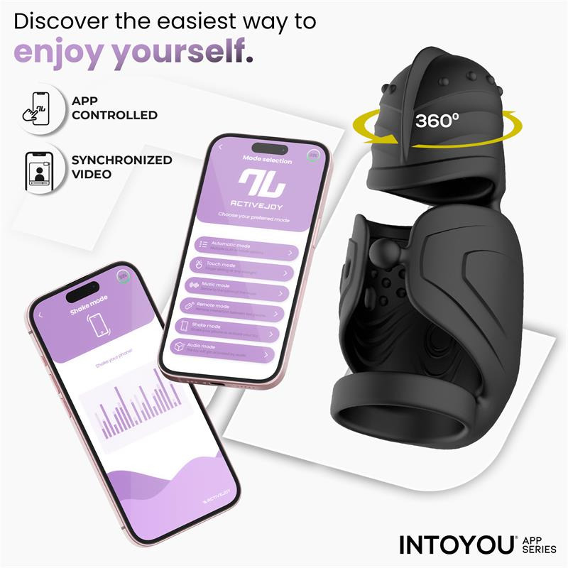 Zonte Masturbador con Rotación y Vibración con app