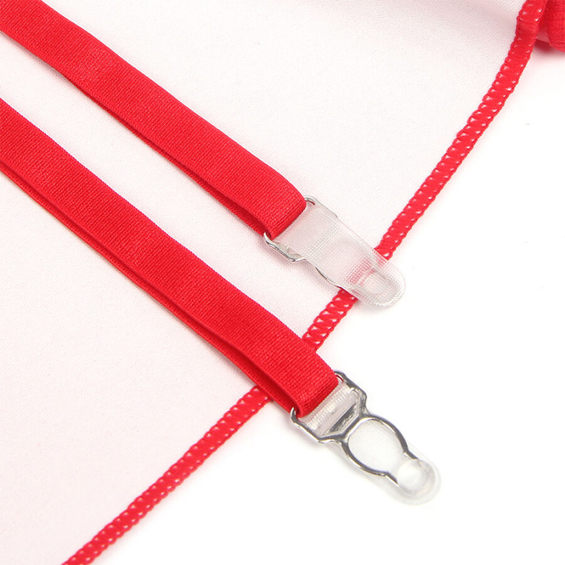 Vestido de Cuero con Cremallera y Encaje Rojo