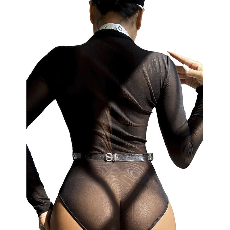 Arnés de Pecho con Anillos y Cadenas Plata