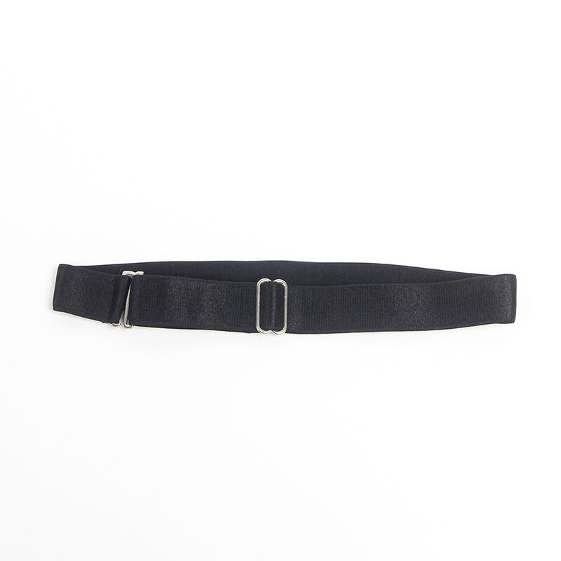 Vestido con Tirantes de Cuero Negro