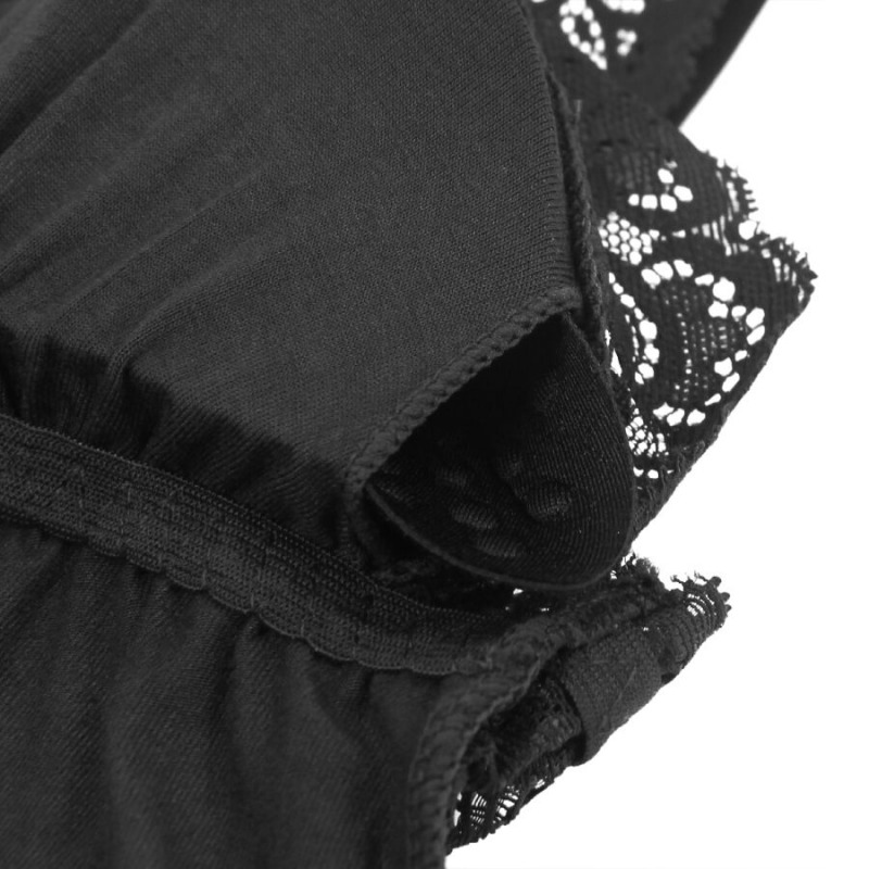 Teddy Encaje Floral Negro