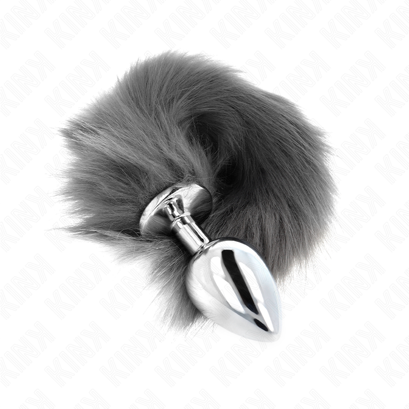 Plug Anal Talla L Plata y Blanco