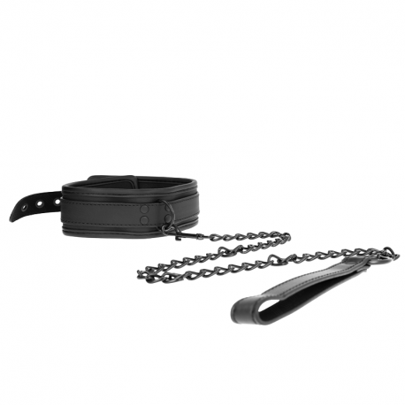 Collar con Correa Bondage Modelo 1 Negro